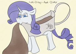 Size: 2000x1440 | Tagged: safe, artist:crystaldragonness, rarity, pony, unicorn, gravy boat, solo, wat