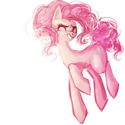 Size: 1003x1000 | Tagged: safe, artist:maaronn, pinkie pie, earth pony, pony, female, mare, simple background, solo, white background