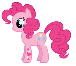 Size: 956x835 | Tagged: safe, artist:durpy, pinkie pie, earth pony, pony, simple background, solo, transparent background, vector