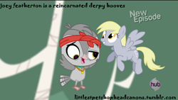 Size: 1280x720 | Tagged: safe, derpy hooves, pegasus, pony, female, headcanon, joey featherton, littlest pet shop, mare