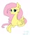 Size: 991x1151 | Tagged: safe, artist:lizzyoli-ravioli, fluttershy, pegasus, pony, female, mare, pink mane, yellow coat