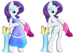 Size: 5000x3600 | Tagged: safe, artist:shiro, rarity, pony, semi-anthro, unicorn, bipedal, clothes, dress