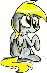 Size: 841x1307 | Tagged: safe, derpy hooves, pegasus, pony, female, mare, solo