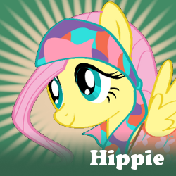 Size: 250x250 | Tagged: safe, artist:pa0oliitahw, fluttershy, pegasus, pony, hippie, hippieshy, spoilered image joke