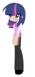 Size: 1571x3374 | Tagged: safe, artist:shinydisorder, derpibooru import, twilight sparkle, humanized, skinny, solo