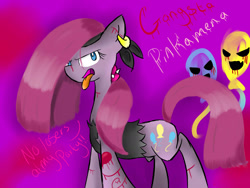 Size: 1600x1200 | Tagged: safe, artist:voidless-rogue, pinkie pie, earth pony, pony, gangsta, pinkamena diane pie, solo