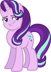 Size: 1395x1975 | Tagged: safe, artist:davidsfire, starlight glimmer, pony, unicorn, equestria girls, mirror magic, spoiler:eqg specials, female, full body, lip bite, mare, simple background, smiling, solo, transparent background, vector