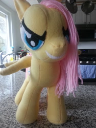 Size: 1024x1365 | Tagged: safe, artist:charletothemagne, fluttershy, flutterbitch, irl, photo, plushie