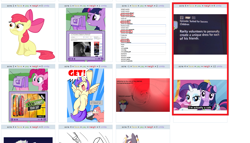 Size: 1163x665 | Tagged: safe, derpibooru import, apple bloom, rarity, twilight sparkle, pony, unicorn, exploitable meme, juxtaposition, juxtaposition win, rule 63