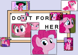 Size: 1400x1000 | Tagged: safe, pinkie pie, earth pony, pony, do it for her, exploitable meme, meme, the simpsons