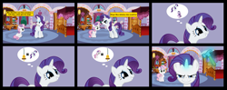 Size: 2025x800 | Tagged: safe, rarity, sweetie belle, pony, unicorn, comic, duo, duo female, female, filly, mare, siblings, sisters, white coat