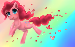 Size: 999x621 | Tagged: safe, artist:lamentedmusings, pinkie pie, earth pony, pony, chibi, cute, solo