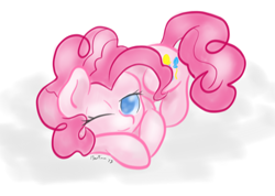 Size: 986x702 | Tagged: safe, artist:martian, pinkie pie, earth pony, pony, female, mare, simple background, solo, white background