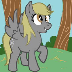 Size: 1280x1280 | Tagged: safe, artist:atryl, derpy hooves, pegasus, pony, female, mare, solo