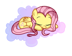 Size: 6000x4603 | Tagged: safe, artist:pastelflakes, artist:stepandy, fluttershy, pegasus, pony, absurd resolution, cloud, sleeping, solo