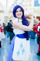 Size: 712x1072 | Tagged: safe, artist:unkcos8, rarity, human, 2013, anime expo, anime expo 2013, cosplay, irl, irl human, measuring tape, photo