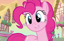 Size: 1690x1080 | Tagged: safe, screencap, pinkie pie, earth pony, pony, cute, diapinkes, female, mare, smiling, solo