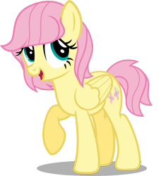 Size: 4143x4551 | Tagged: dead source, safe, artist:austiniousi, fluttershy, pegasus, pony, absurd resolution, alternate hairstyle, short hair, short mane, simple background, solo, transparent background, vector