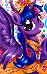 Size: 715x1118 | Tagged: safe, artist:littleocean, derpibooru import, twilight sparkle, twilight sparkle (alicorn), alicorn, pony, female, mare, traditional art