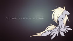 Size: 1920x1080 | Tagged: safe, artist:avareq, artist:secret-pony, derpy hooves, pegasus, pony, crying, dark, female, mare, sad, solo, vector, wallpaper