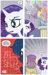 Size: 497x782 | Tagged: safe, idw, fluttershy, rarity, pegasus, pony, unicorn, spoiler:comicm04, clothes, sweater, sweatershy