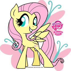 Size: 1568x1550 | Tagged: safe, artist:ravenevert, fluttershy, pegasus, pony, female, mare, pink mane, solo, yellow coat