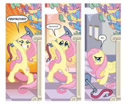 Size: 910x755 | Tagged: safe, idw, fluttershy, butterfly, pegasus, pony, spoiler:comicm04, amigurumi, flutterrage, knitting