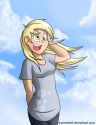 Size: 3840x5000 | Tagged: safe, artist:saymanhd, derpy hooves, human, humanized, light skin, solo