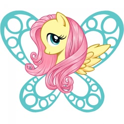 Size: 650x650 | Tagged: safe, artist:courtneygodbey, fluttershy, pegasus, pony, female, mare, pink mane, solo, yellow coat