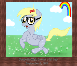 Size: 2596x2219 | Tagged: safe, artist:westernciv, derpy hooves, pegasus, pony, adorkable, braces, cute, dork, female, glasses, mare, solo