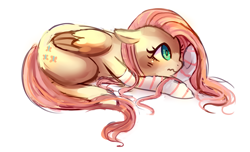 Size: 1280x780 | Tagged: safe, artist:cherivinca, fluttershy, pegasus, pony, clothes, cute, socks, solo, striped socks