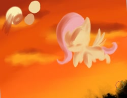 Size: 484x376 | Tagged: safe, artist:snus-kun, fluttershy, pegasus, pony, female, flying, mare, solo