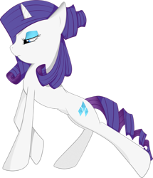 Size: 829x963 | Tagged: safe, artist:franticlava, rarity, pony, unicorn, female, horn, mare, solo, white coat