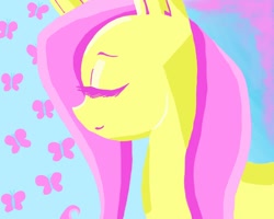 Size: 900x720 | Tagged: safe, artist:stubbornstallion, fluttershy, pegasus, pony, female, mare, pink mane, solo, yellow coat