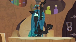 Size: 1920x1080 | Tagged: safe, screencap, queen chrysalis, changeling, changeling queen, the ending of the end, solo