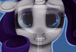 Size: 890x615 | Tagged: safe, artist:colorlesscupcake, rarity, pony, unicorn, female, mare, purple mane, solo, white coat, wine glass