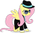 Size: 1031x961 | Tagged: safe, artist:souleevee99, fluttershy, pegasus, pony, badass, clothes, earring, flutterbadass, gangsta, gangster, hat, mafia, simple background, solo, sunglasses, transparent background, vector