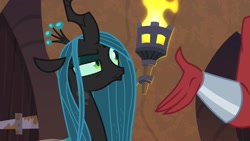 Size: 1920x1080 | Tagged: safe, screencap, lord tirek, queen chrysalis, changeling, changeling queen, the ending of the end