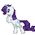 Size: 50x50 | Tagged: safe, artist:h-swilliams, part of a set, rarity, pony, unicorn, animated, lowres, pixel art, simple background, solo, transparent background