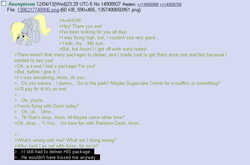 Size: 700x463 | Tagged: safe, derpy hooves, /mlp/, 4chan, anon in equestria, feels, greentext, rejection is magic, text