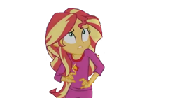 Size: 640x359 | Tagged: safe, sunset shimmer, equestria girls, clothes, pajamas, solo