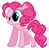 Size: 584x602 | Tagged: artist needed, safe, pinkie pie, earth pony, pony, content-aware scale, female, mare, pink coat, pink mane, solo