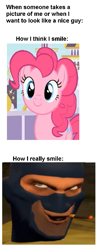 Size: 483x1263 | Tagged: safe, pinkie pie, surprise, earth pony, pony, meme, spy, team fortress 2