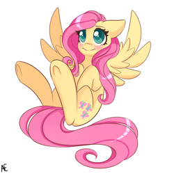 Size: 1280x1280 | Tagged: safe, artist:spittfireart, fluttershy, pegasus, pony, cute, shyabetes, simple background, solo, white background