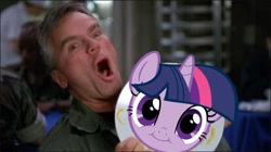 Size: 800x449 | Tagged: safe, derpibooru import, twilight sparkle, human, faic, irl, irl human, jack o'neill, photo, richard dean anderson, stargate