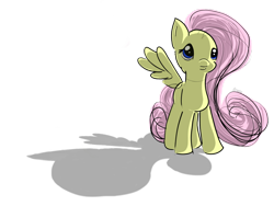 Size: 1024x768 | Tagged: safe, artist:nedemai, fluttershy, pegasus, pony, brushable, cute, shadow, solo, toy