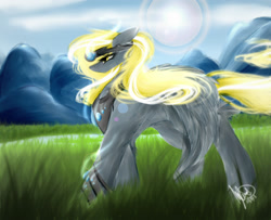 Size: 2000x1620 | Tagged: safe, artist:cadenske, derpy hooves, pegasus, pony, epic derpy, female, mare, solo