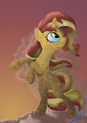 Size: 1414x2000 | Tagged: safe, artist:deathpwny, sunset shimmer, pony, unicorn, solo