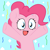 Size: 551x553 | Tagged: safe, artist:pupster0071, pinkie pie, earth pony, pony, female, mare, nya, pink coat, pink mane, solo