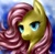 Size: 618x600 | Tagged: safe, artist:aschenstern, fluttershy, pegasus, pony, bust, portrait, solo